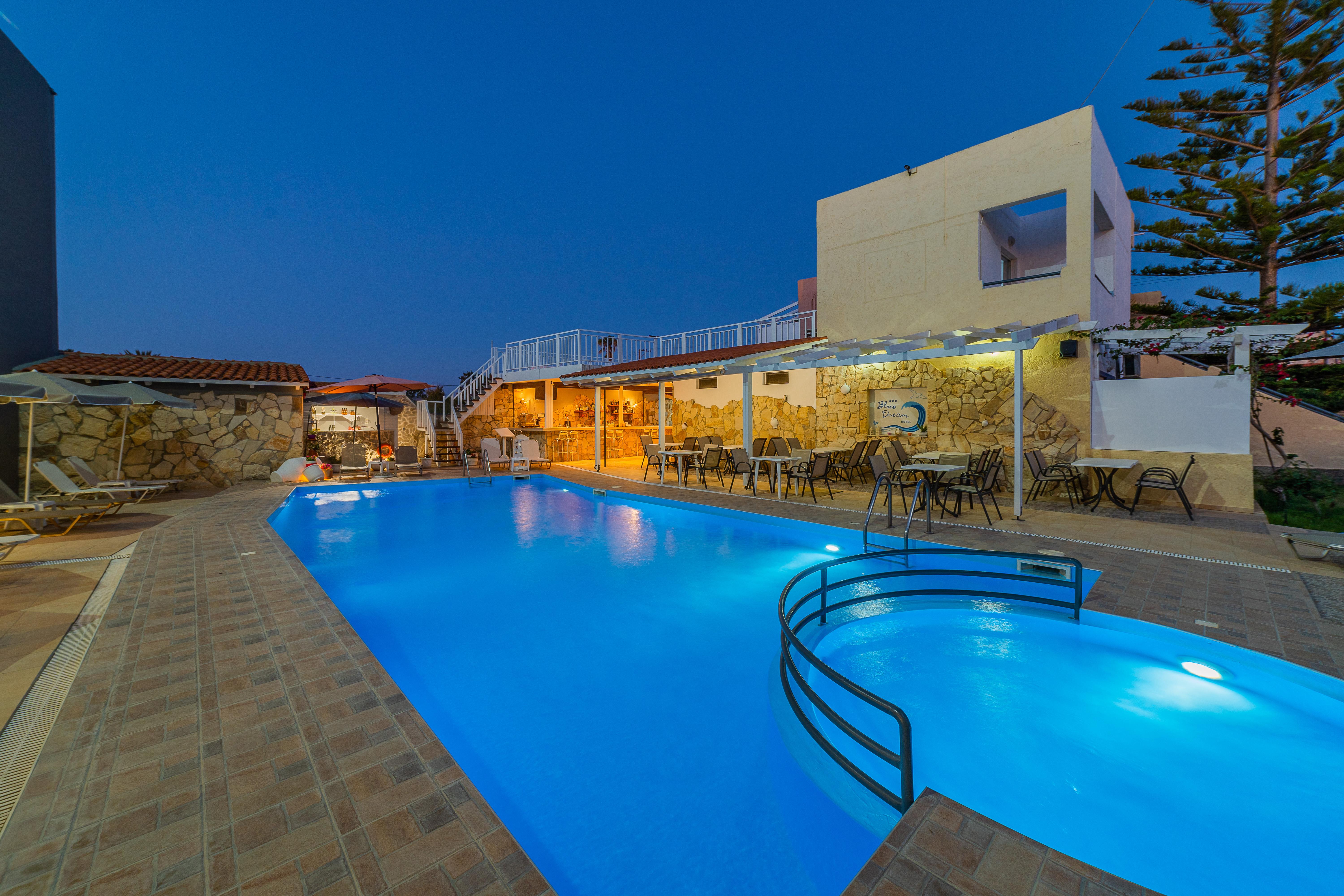 Blue Dream Hotel Stavromenos  Bagian luar foto