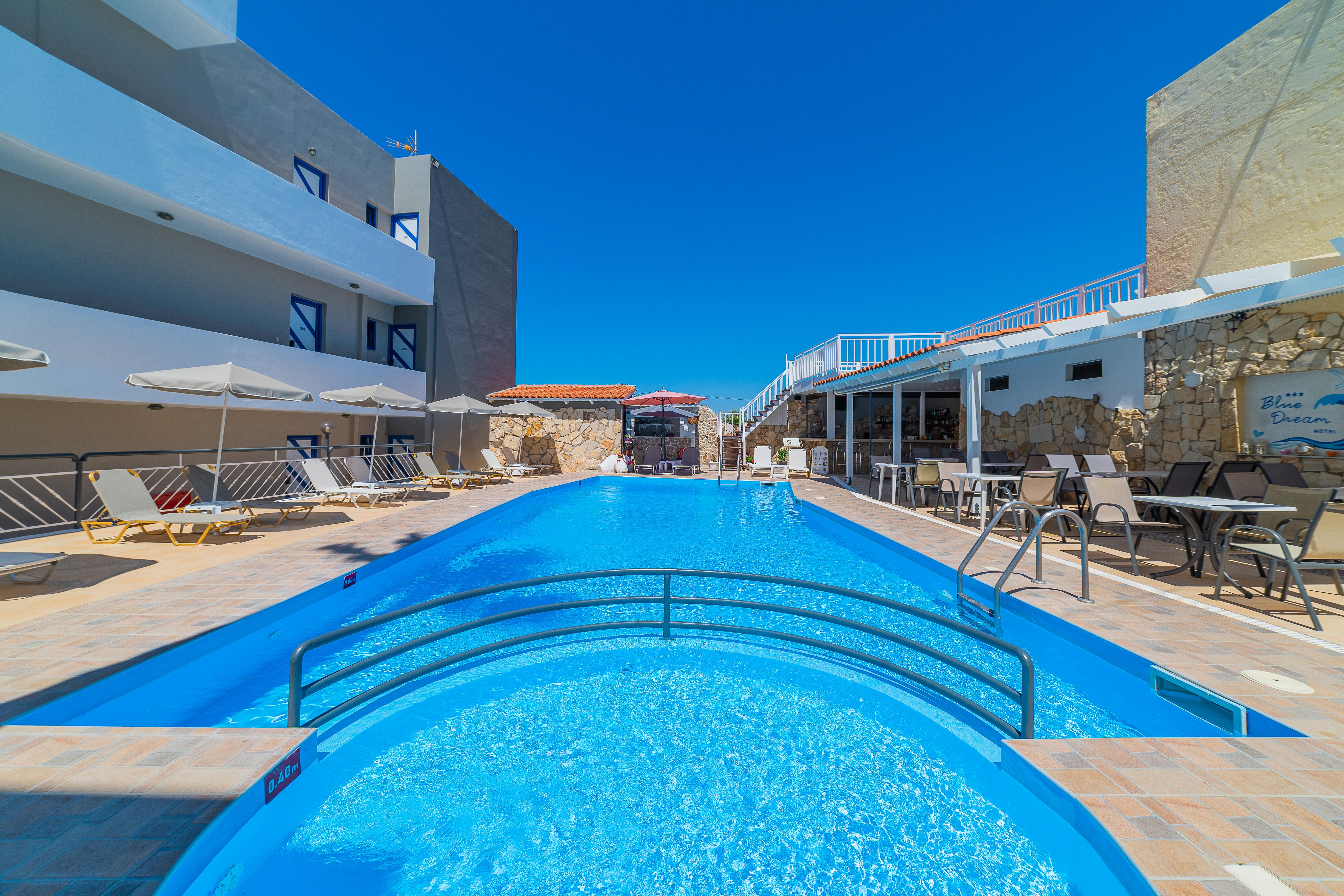 Blue Dream Hotel Stavromenos  Bagian luar foto