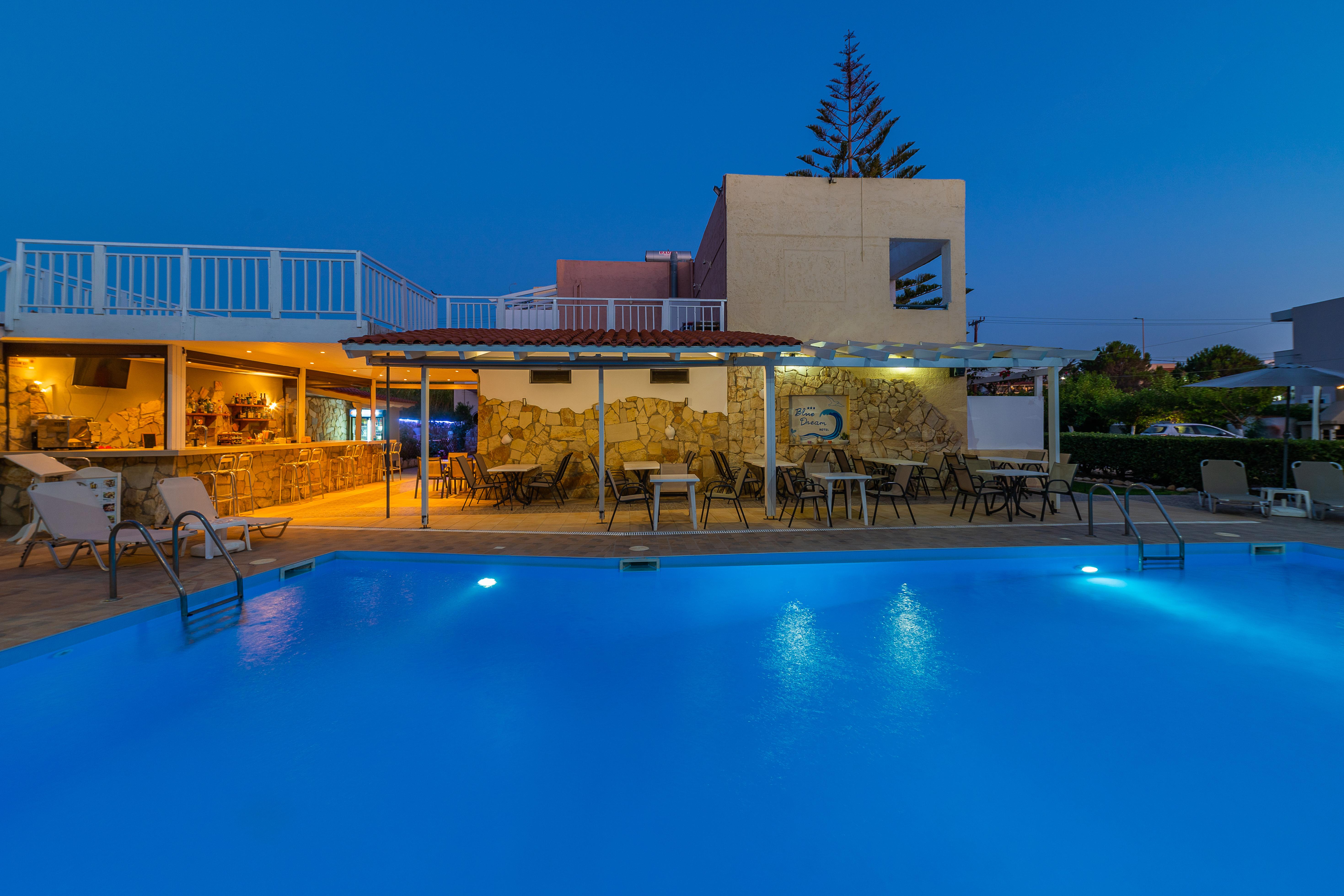 Blue Dream Hotel Stavromenos  Bagian luar foto